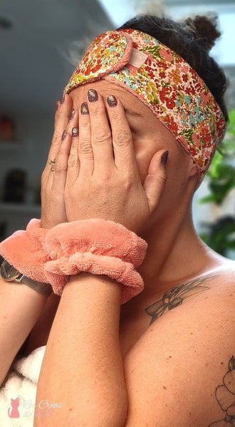 Bandeau de soin visage 🌸 – Douceur florale et confort naturel 🌿