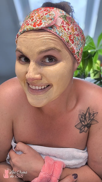 Bandeau de soin visage 🌸 – Douceur florale et confort naturel 🌿