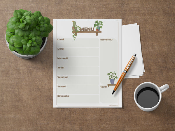 Planning Hebdomadaire - VERSION PAPIER