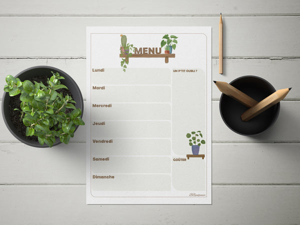 Planning Hebdomadaire - VERSION PAPIER