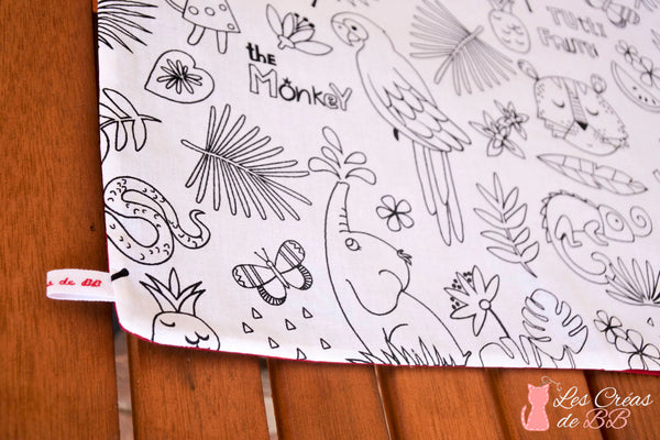 Set de table coloriage