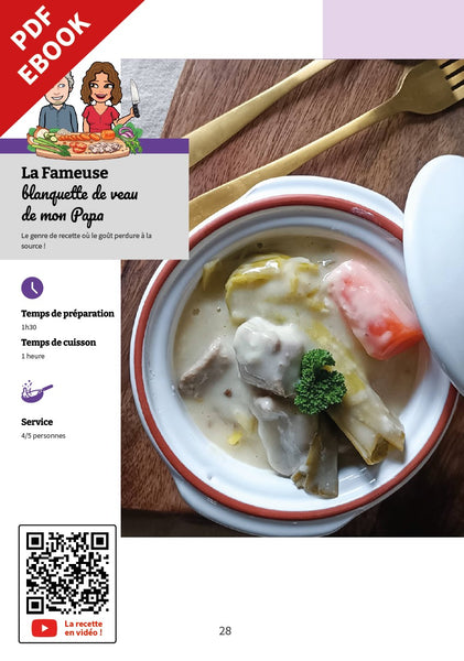 Cookbook Volume 1 - FORMAT EBOOK PDF - Les Recettes de la Famille Minous "On adore ça à la Maison"