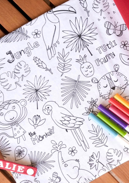 Set de table coloriage
