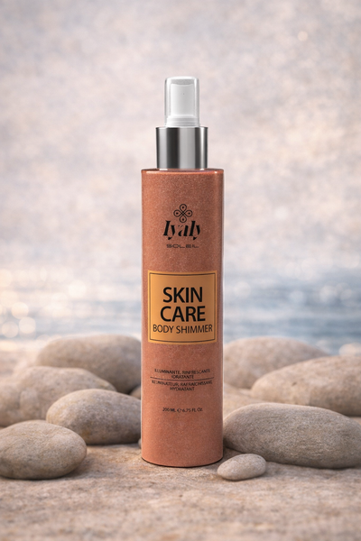 BIEN-ÊTRE - SOLAIRE IYALY LS009 - Body Shimmer Bronze – Spray pailleté illuminateur corps & décolleté (200 ml)