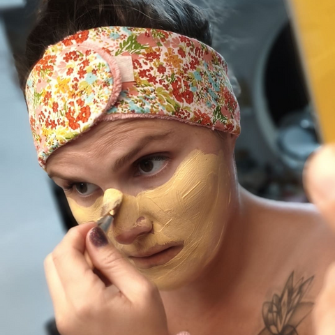 Bandeau de soin visage 🌸 – Douceur florale et confort naturel 🌿