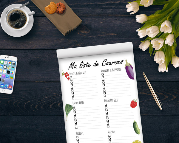 Nos 4 best-sellers PAPIER : ToDoList + Liste de Courses + Planning Hebdo et Mensuel