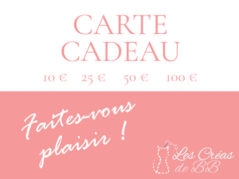 Carte-cadeau "Les Créas de BB"